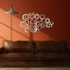 3D Ring 42 Silver Acrylic mirror for wall decor