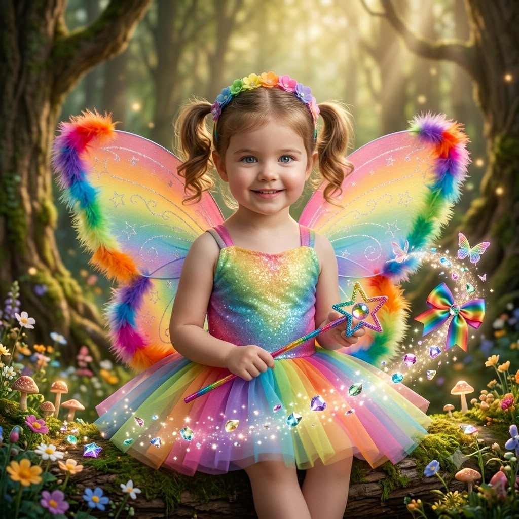 Kids Rainbow  Costume