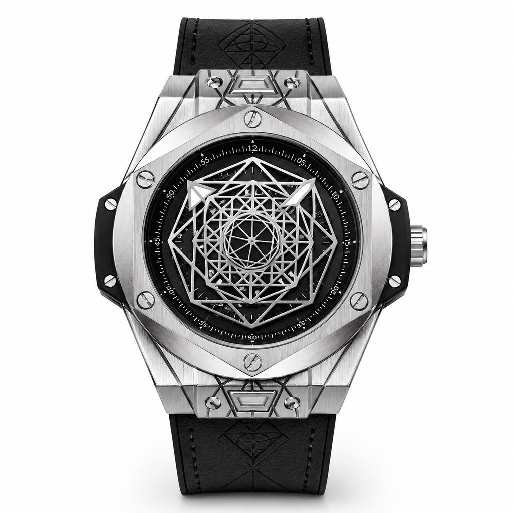 Geometric Metallic Watch
