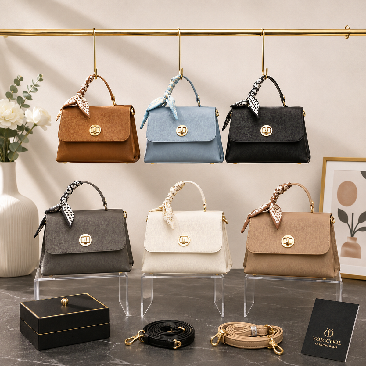 Flap Top Handle Bag